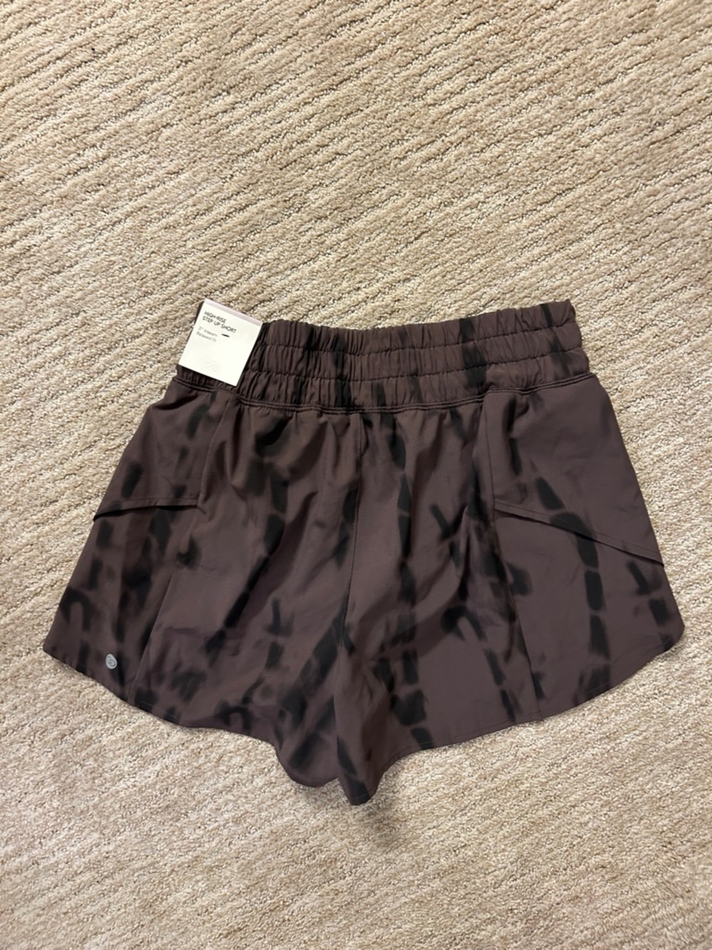 CALIA by Carrie Underwood High-Rise Step Up Short - Brown - Picture 2 of 4